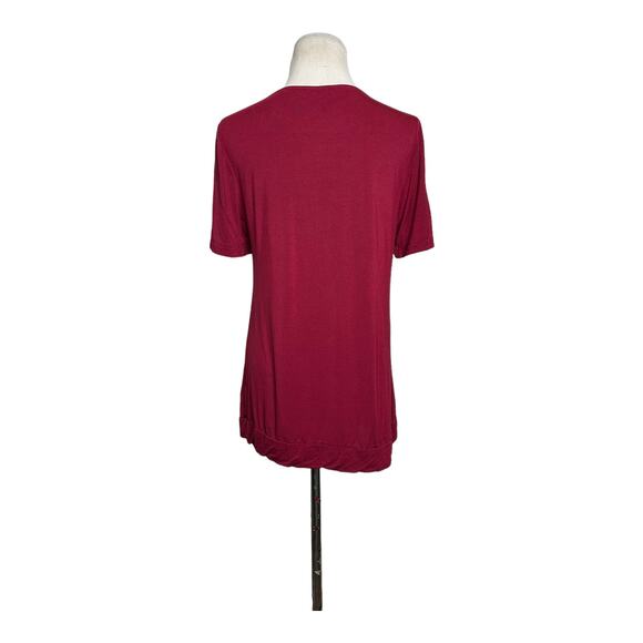 Avid Love red short sleeves top size Small - Picture 7 of 9